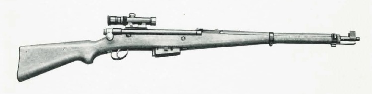 Swiss SK46 rifle with scope Swiss SK46 rifle with scope