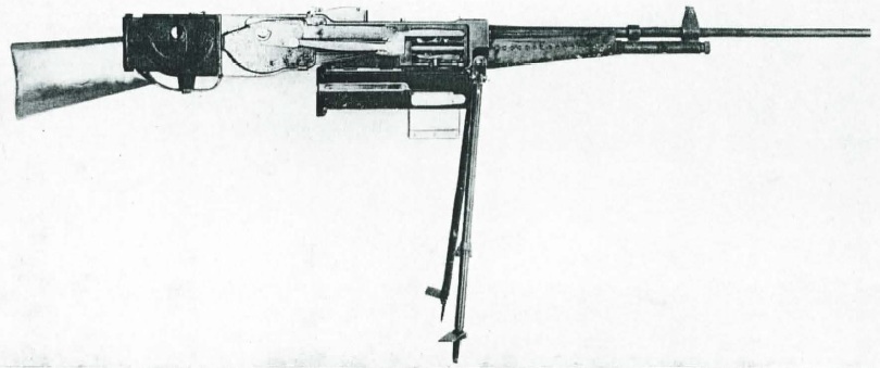 Eriksen machine gun, open to show internals Eriksen machine gun, open to show internals