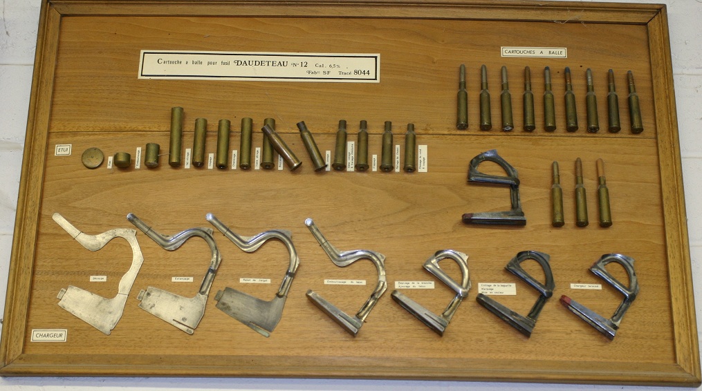 6.5x53 Uruguayan Daudeteau-Mauser cartridge and clip manufacture 6.5x53 Uruguayan Daudeteau-Mauser cartridge and clip manufacture
