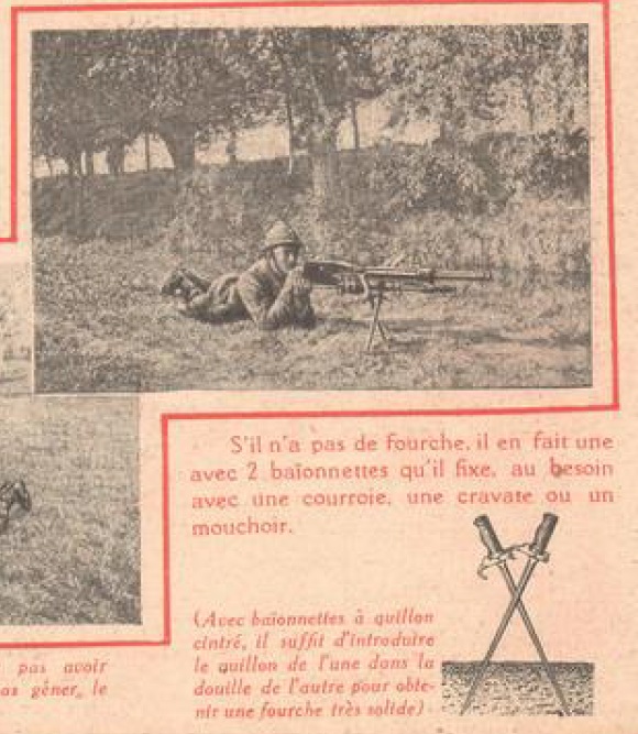 Shooting from a bayonet bipod Shooting from a bayonet bipod