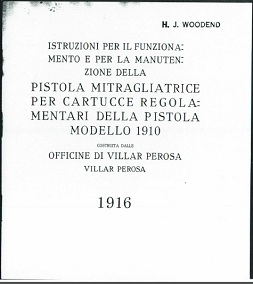 Istruzioni per il Funzionamento e per la Manutenzione della Pistola Mitragliatrice Villar Perosa (Italian, 1916) Istruzioni per il Funzionamento e per la Manutenzione della Pistola Mitragliatrice Villar Perosa (Italian, 1916)