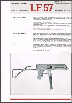 Franchi LF57 sales brochures (English & Italian)
