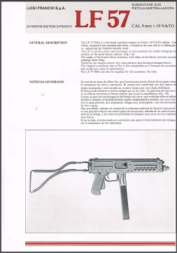 Franchi LF57 sales brochures (English & Italian) Franchi LF57 sales brochures (English & Italian)