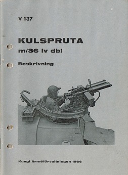 Kulspruta m/36 Lv Dbl manual (Swedish, 1966)