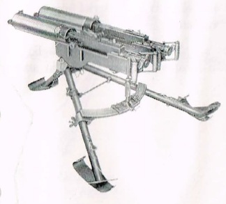 Swedish Kulspruta m/36 Lv Dbl on a ground tripod