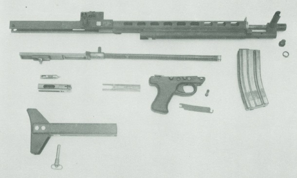 Low Maintenance Rifle field stripped