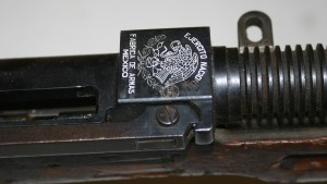 Mexican coat of arms on Mendoza LMG receiver Mexican coat of arms on Mendoza LMG receiver