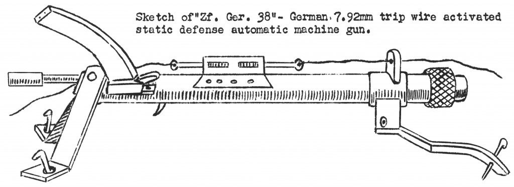 US sketch of a captured ZfG38, incorrectly described as a live-firing gun