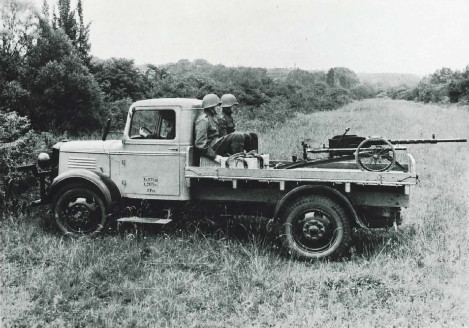 Danish truck with a Madsen 20mm cannon - 1936