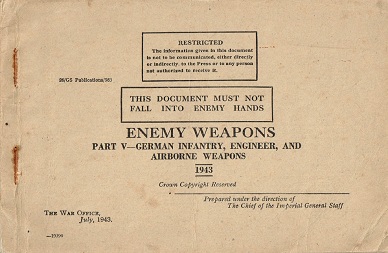 Enemy Weapons - German Infantry Engineer and Airborne Weapons (English, 1943) Enemy Weapons - German Infantry Engineer and Airborne Weapons (English, 1943)