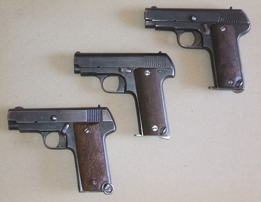 Three Spanish Ruby/Eibar pistols from various makers Three Spanish Ruby/Eibar pistols from various makers