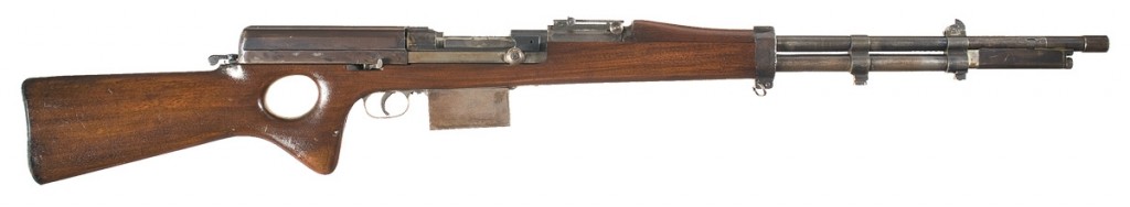 Snabb conversion of a 1903 Springfield rifle (right)