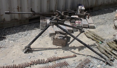 Type 77 Chinese .50 cal machine gun captured in Afghanistan