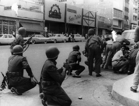 Venezuelan soldiers with FN 24/30 Mausers and FN49s in 7mm