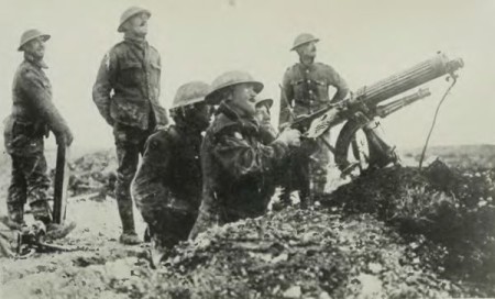 Vickers gun during WWI Vickers gun during WWI