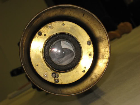 Lens and shutter of the Hythe gun camera