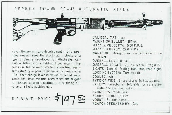 Vintage FG42 advertisement Vintage FG42 advertisement