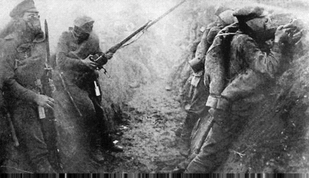 WWI Russians with Winchester M1895 Muskets