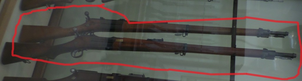 Unknown rifles in the Brussels Army museum