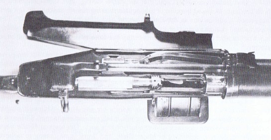 View inside the Huot breech