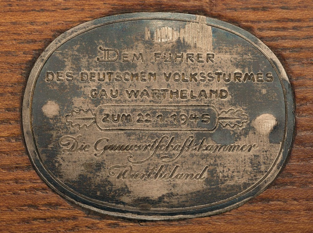 VG1 presentation plaque