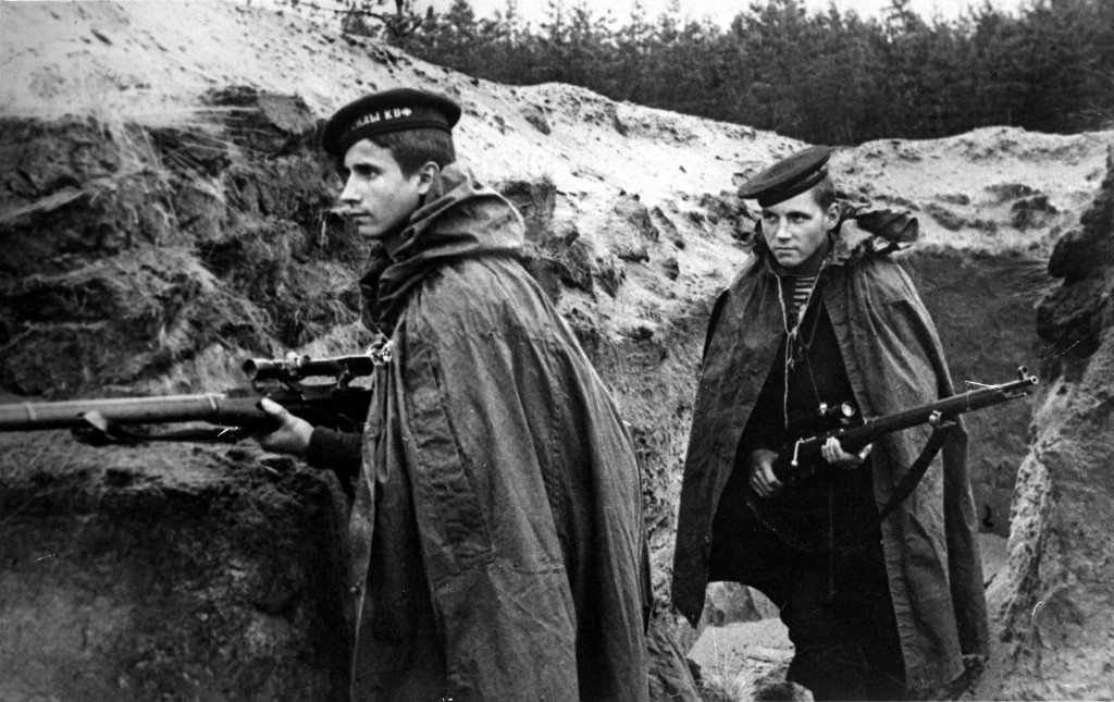 Soviet sailors of the Baltic Fleet at Leningrad