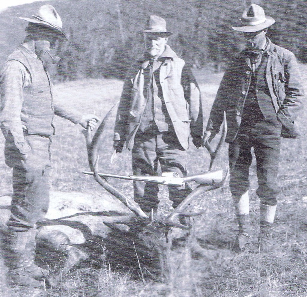 John M Browning hunting in Wyoming, ca 1910