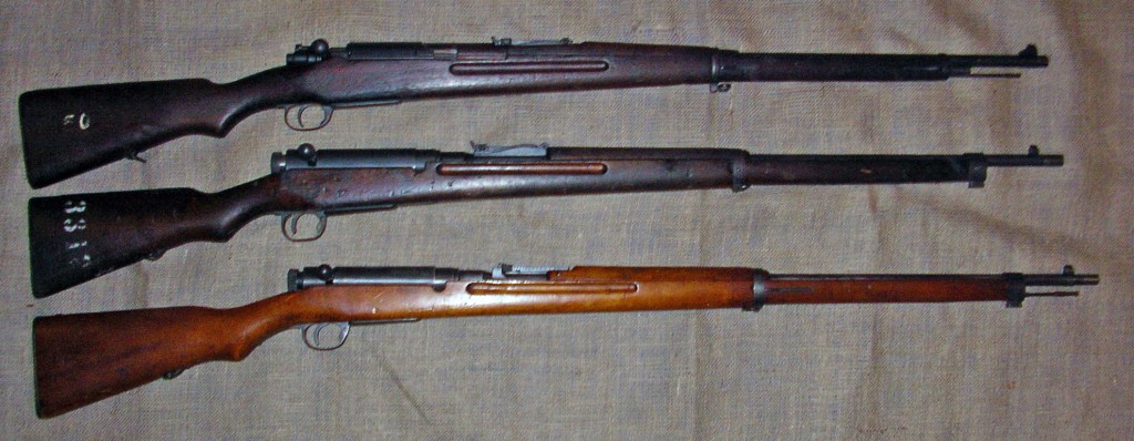 Thai rifles compared to a Type 38 Arisaka