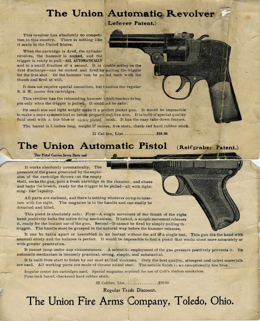 Union Firearms Company catalog
