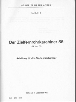 Swiss ZfK55 Armorers-Manual (German, 1967)