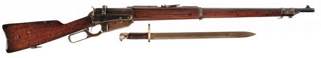 Russian-contract Winchester 1895 with bayonet