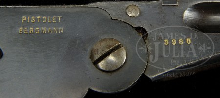 Bergmann No.4 pistol in 8x22mm Bergmann