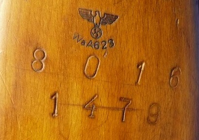 Fake Nazi marking on an M95 carbine