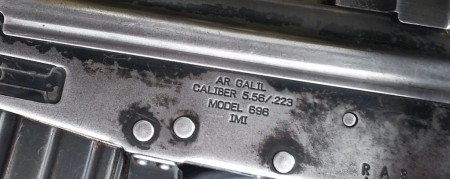 Galil AR receiver markings