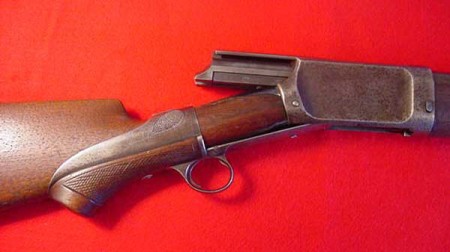 Burgess pump shotgun, open