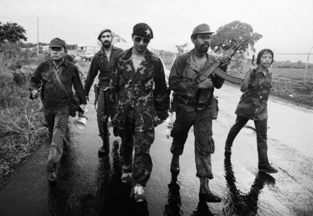 Panamanian rebels with Galil SAR rifles