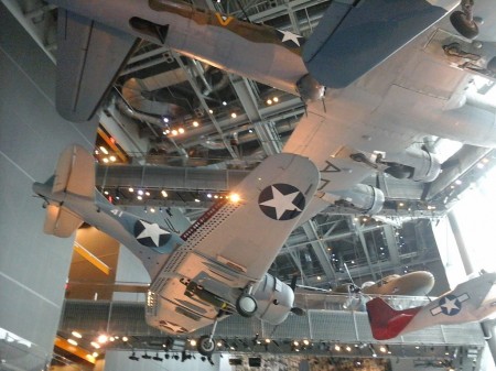 WWII aircraft on display at the National WWII Museum, New Orleans.