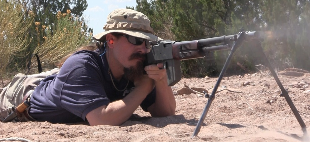 Ian shooting an M1918A3 Ohio Ordnance BAR