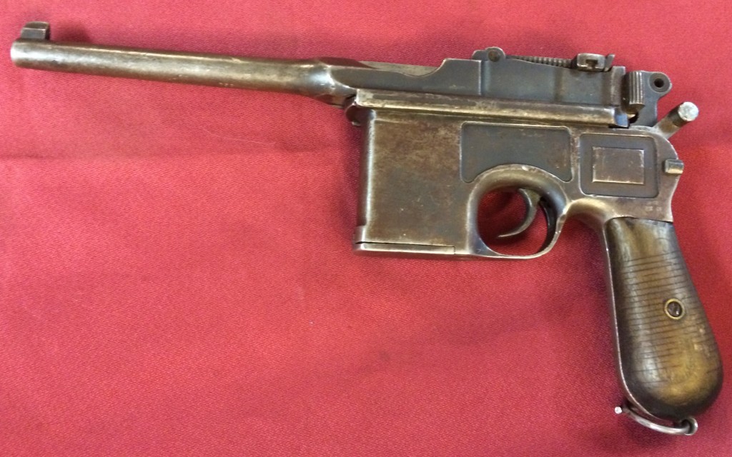 Mauser C96 with Chinese replacement frame, left side