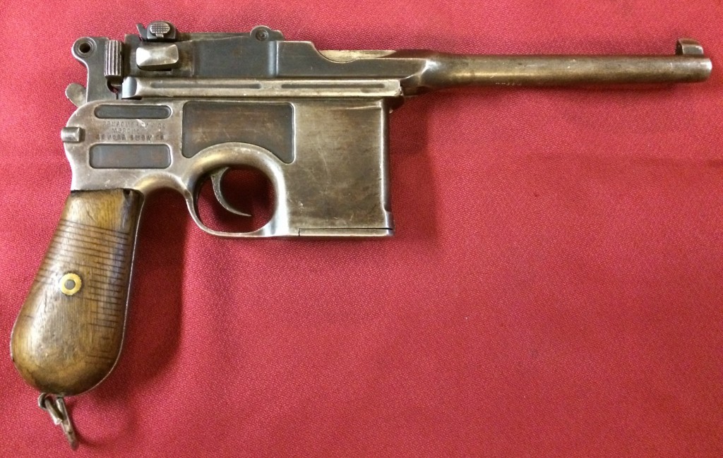 Mauser C96 with Chinese replacement frame, right side