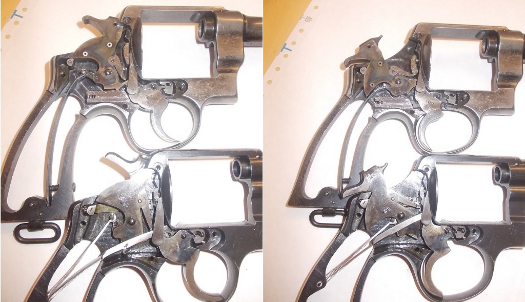 Lock positions - S&W top, Trocaola bottom