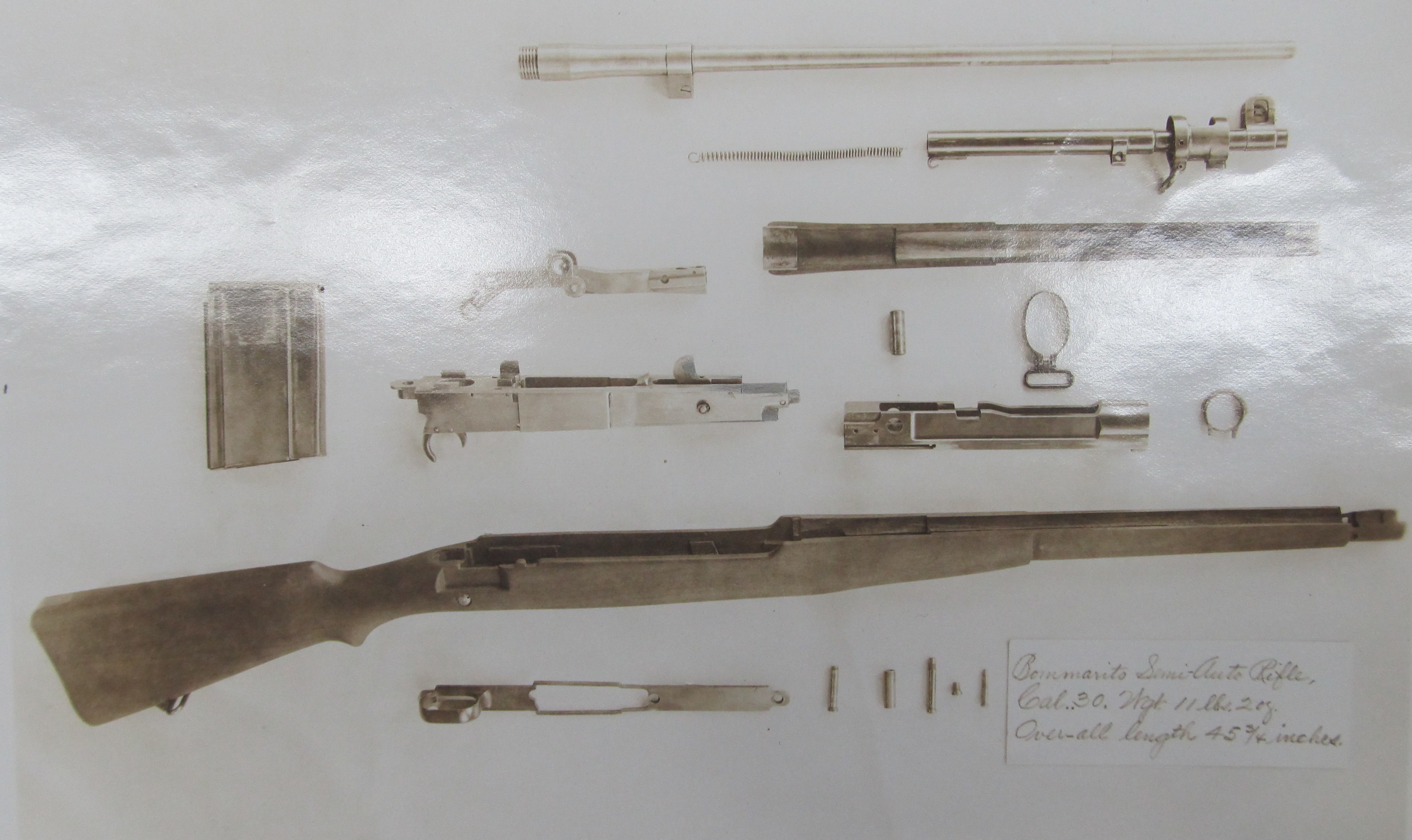 Bommarito rifle fully disassembled