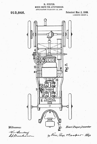 Pieper automobile patent