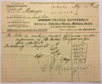 Itemized bill for labor making Burgess prototype pistols