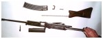 Horn rifle disassembled