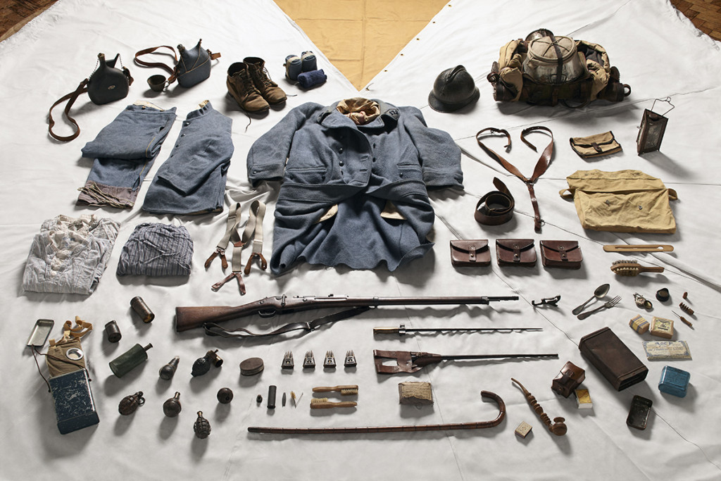 The kit of a French Private Soldier in the Battle of Verdun, 1916