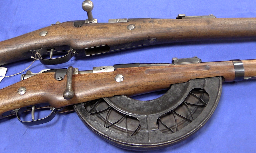 Berthier Carbine with Chauchat Magazine - Forgotten Weapons